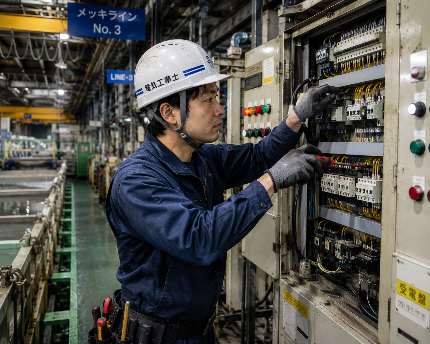 株式会社山田メッキ工業所の正社員 電気工事士の求人情報イメージ1