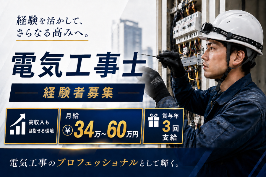 株式会社ライトの正社員 電気工事士求人イメージ